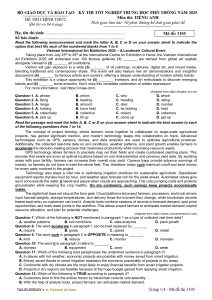 Đề thi Tốt nghiệp THPT Tiếng Anh 2025 pdf - 1
