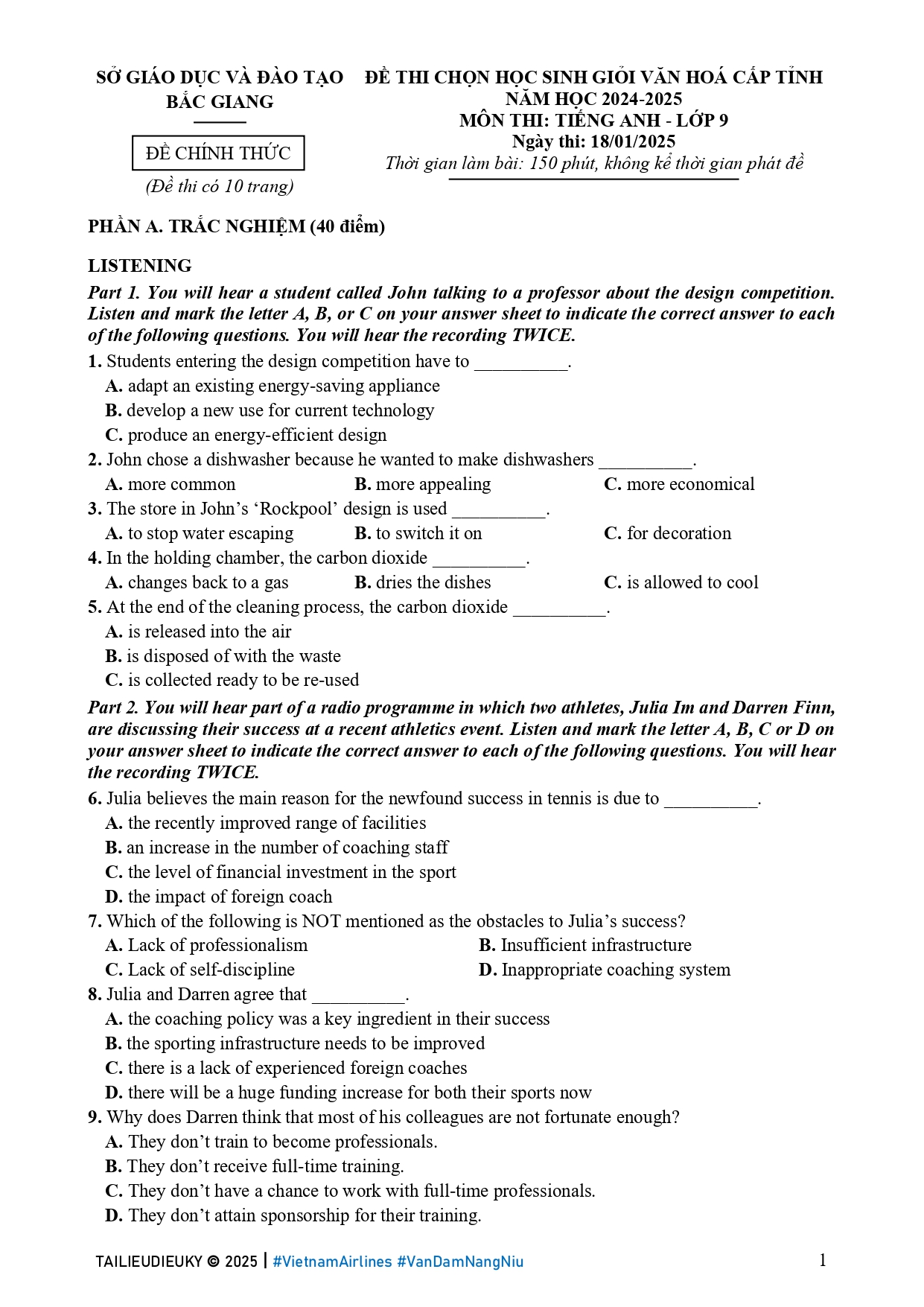 Đề thi HSG Anh 9 Bắc Giang 2024-2025_page-0001