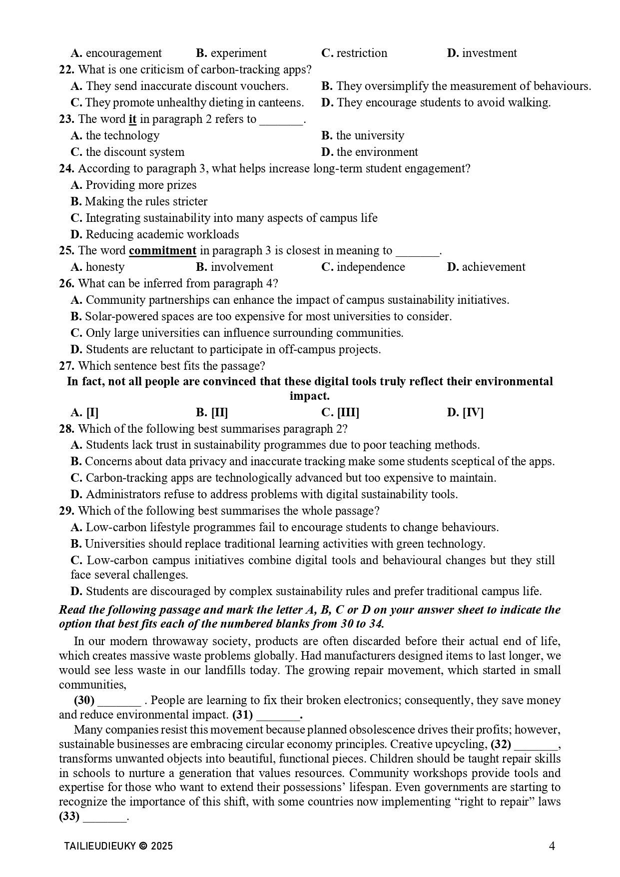Đề thi thử Tiếng Anh TN THPT 2026 liên trường Nghệ An_page-0004