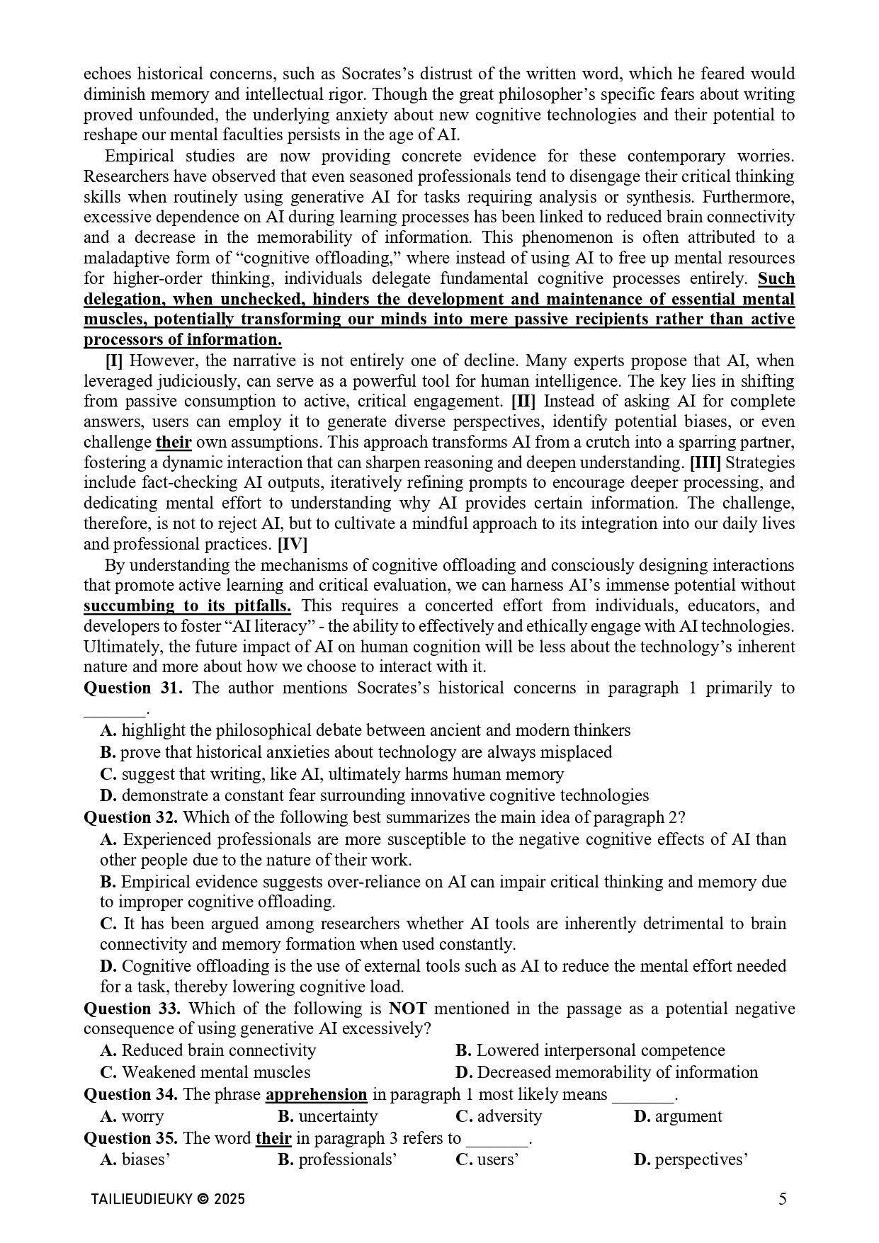 Đề thi thử Tốt nghiệp THPT 2026 Tiếng Anh Bắc Giang_page-0005