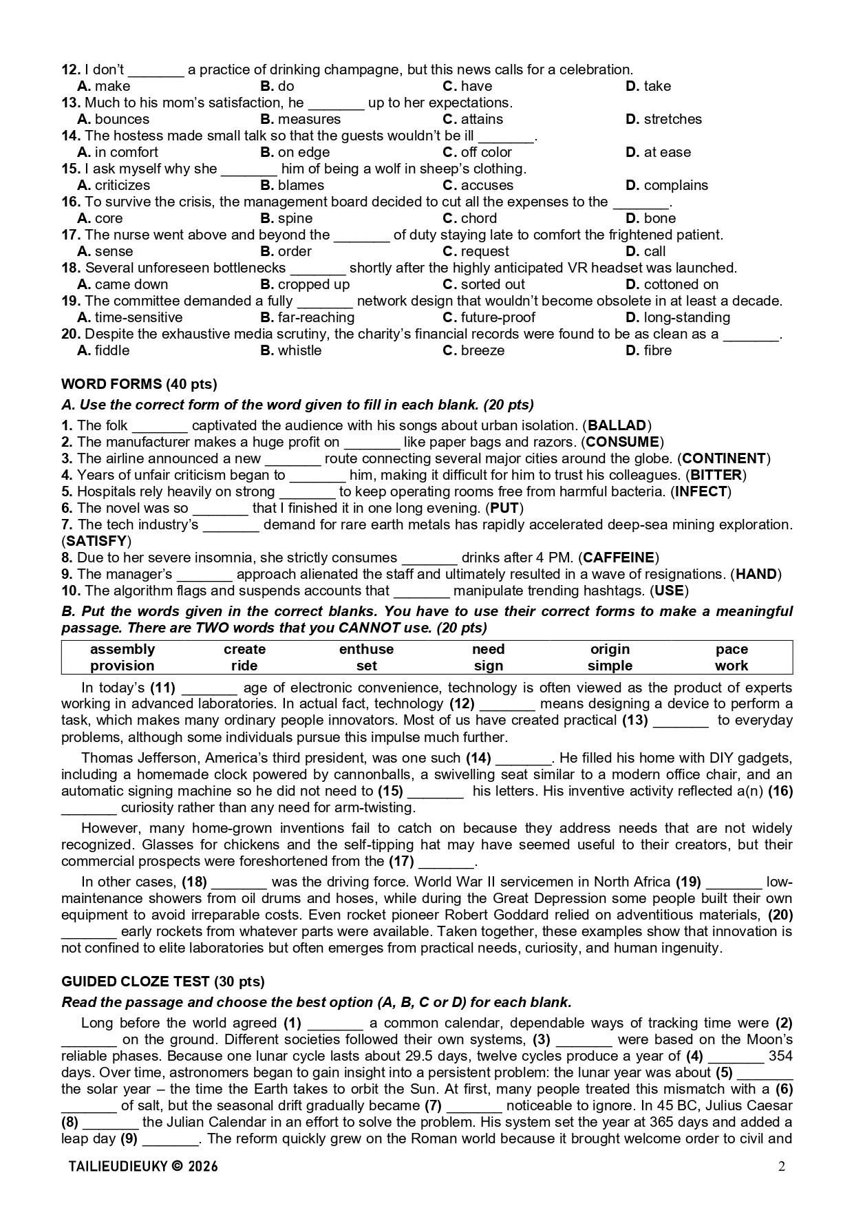 Đề HSG Tiếng Anh 12 TP HCM 2025-2026_page-0002