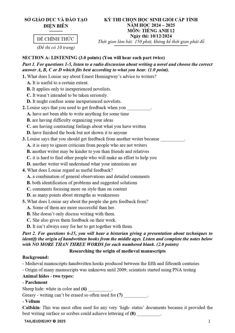 Đề HSG Tiếng Anh 12 Điện Biên 2024-2025_page-0001